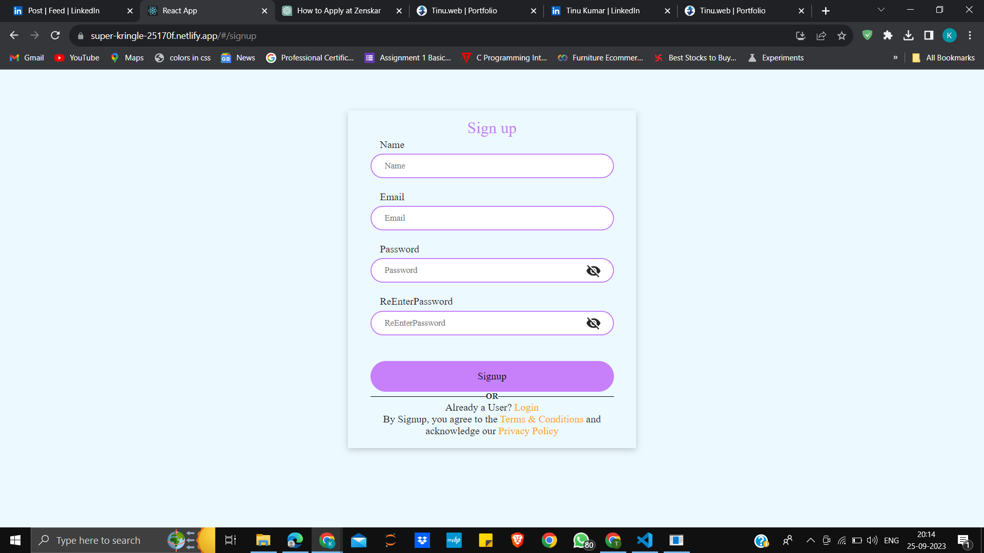  Login & Signup
