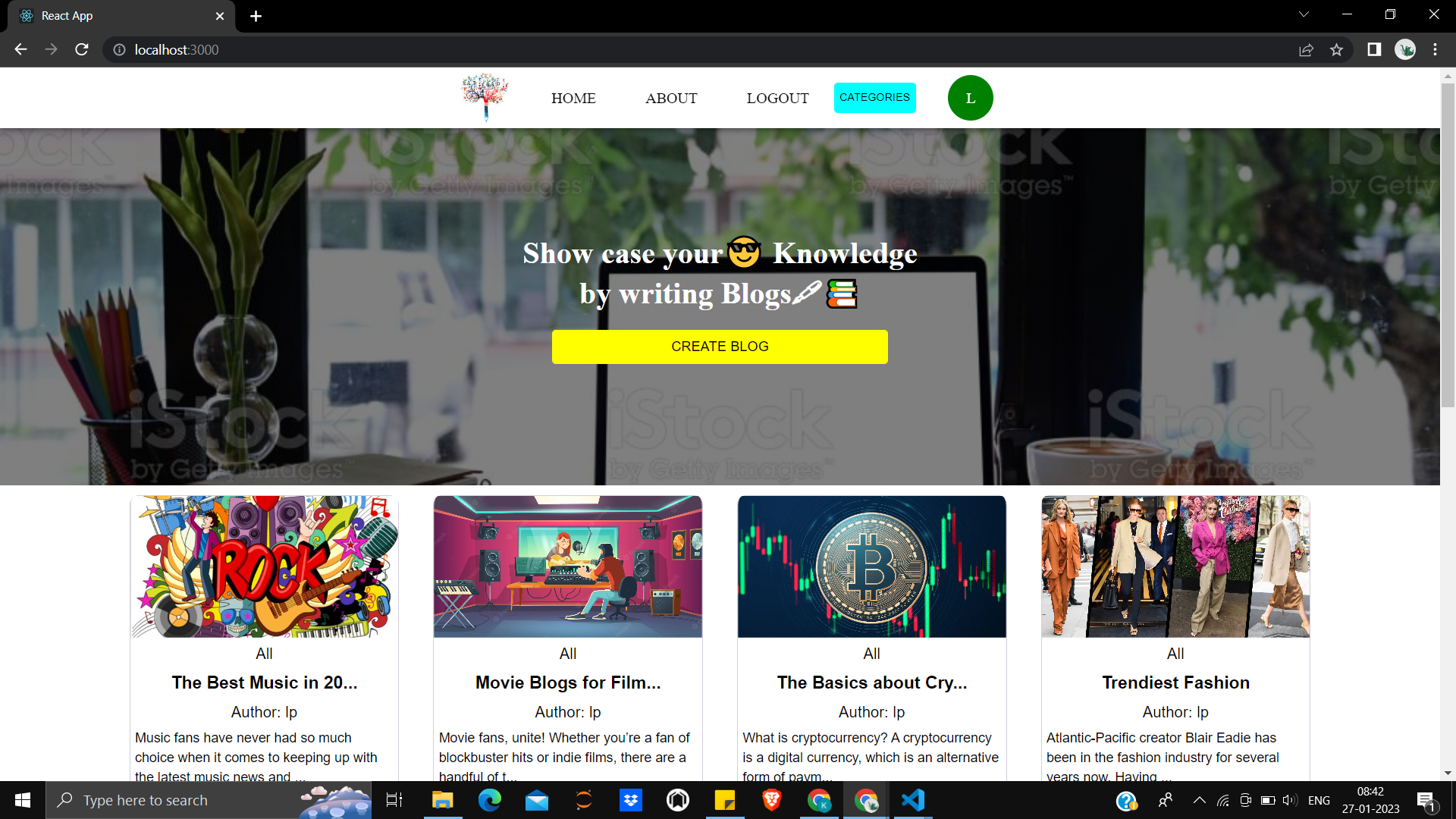 Blogging Website