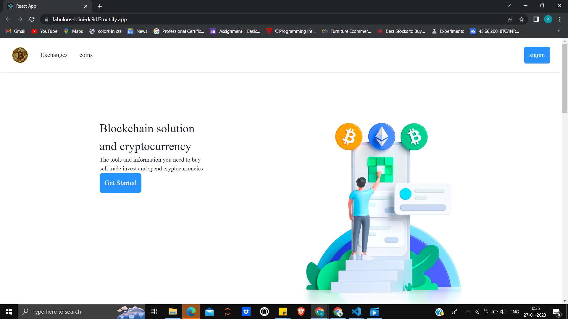 Cryptocurrency Website