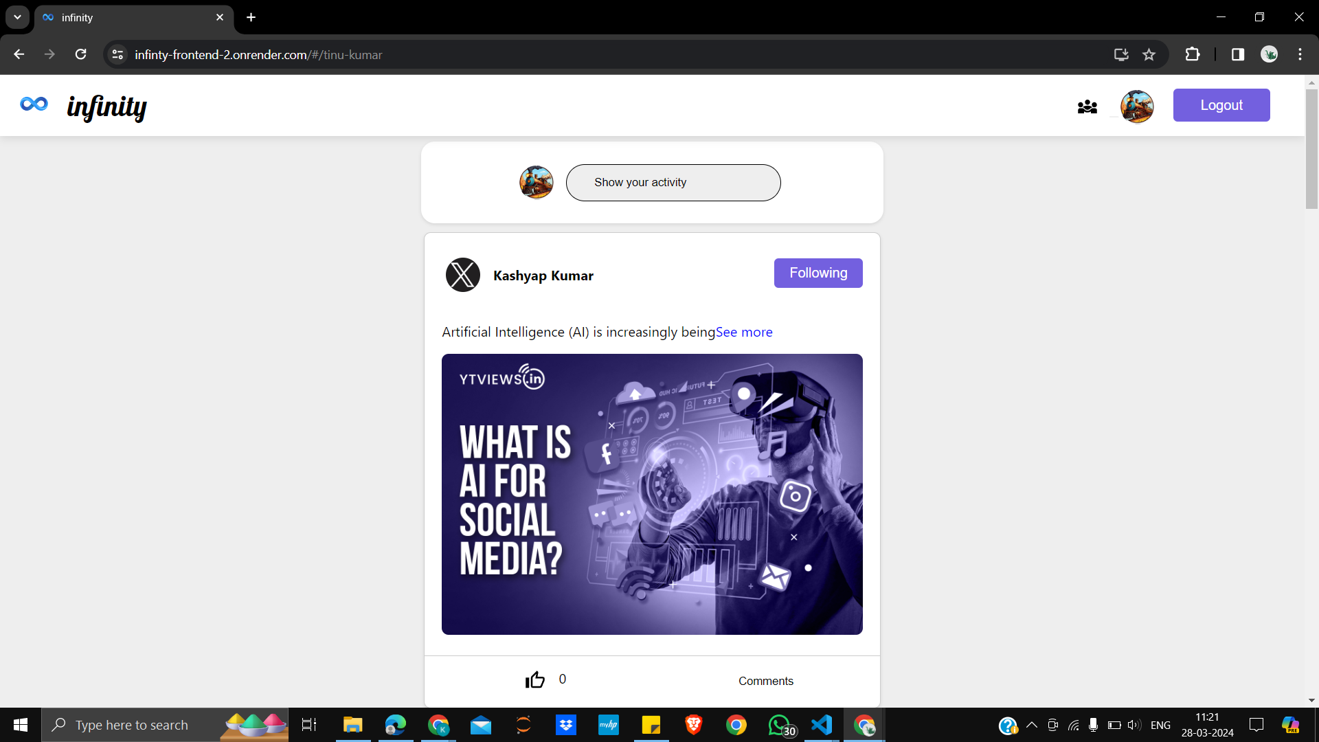 infinity (Social Media)