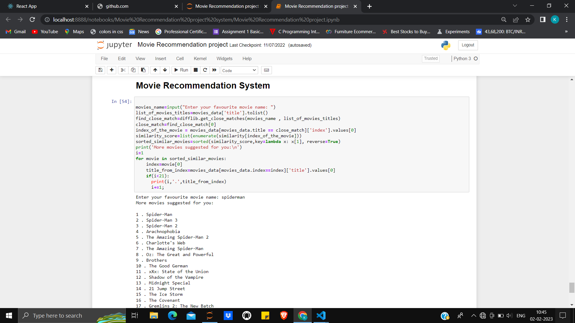 Movie Recommendation System
